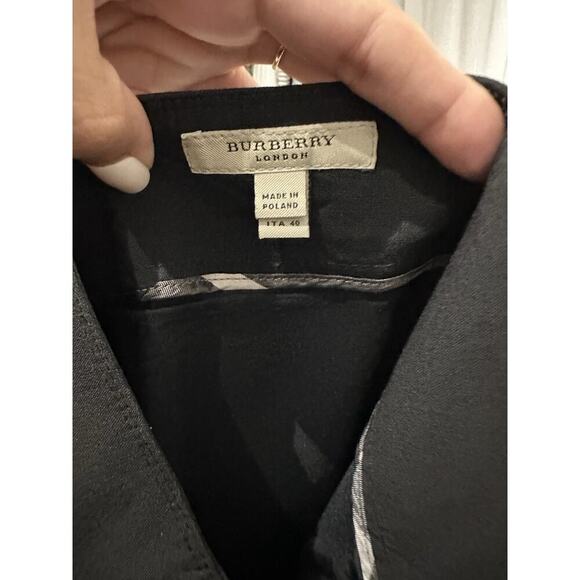 Burberry London Black Wool Mini Pencil Skirt Size 6 - Picture 3 of 8